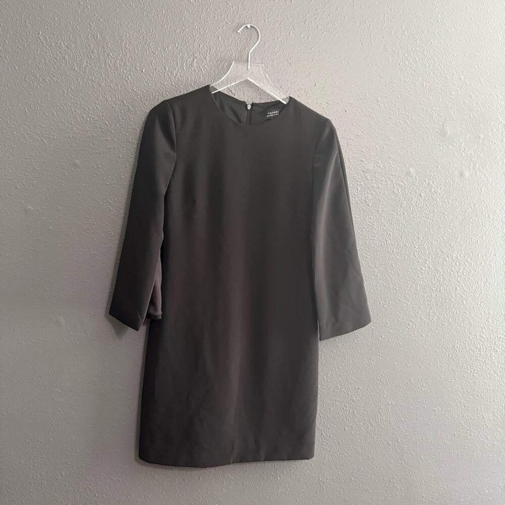 Tahari ASL Black Cape Sleeve Dress Size 4 - Picture 3 of 8